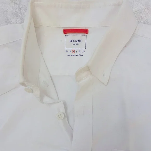 jack spade dress shirt Jack Spade Plaid Button Down Shirt Mens XL Gray White Cotton Long Sleeve Lined